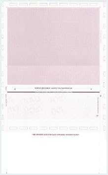 Pressure Seal Checks - EZ Fold, Burgundy 1000 Sheets 8.5" X 14" Legal 28# - Check Stock, Laser Check Stock, 1 Check Per Sheet. Blank Laser Checks, Laser Check, Bank Checks, Business Checks