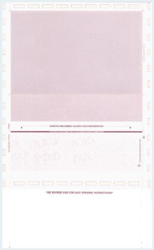 Pressure Seal Checks - EZ Fold, Burgundy (1000 Sheets) (8.5