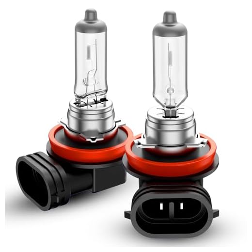 TIRARP H11 Headlight Bulbs, 2Pcs 12V 55W H11 Halogen Bulbs Replacement for Car Truck Headlight Bulb, 3800K Amber Yellow