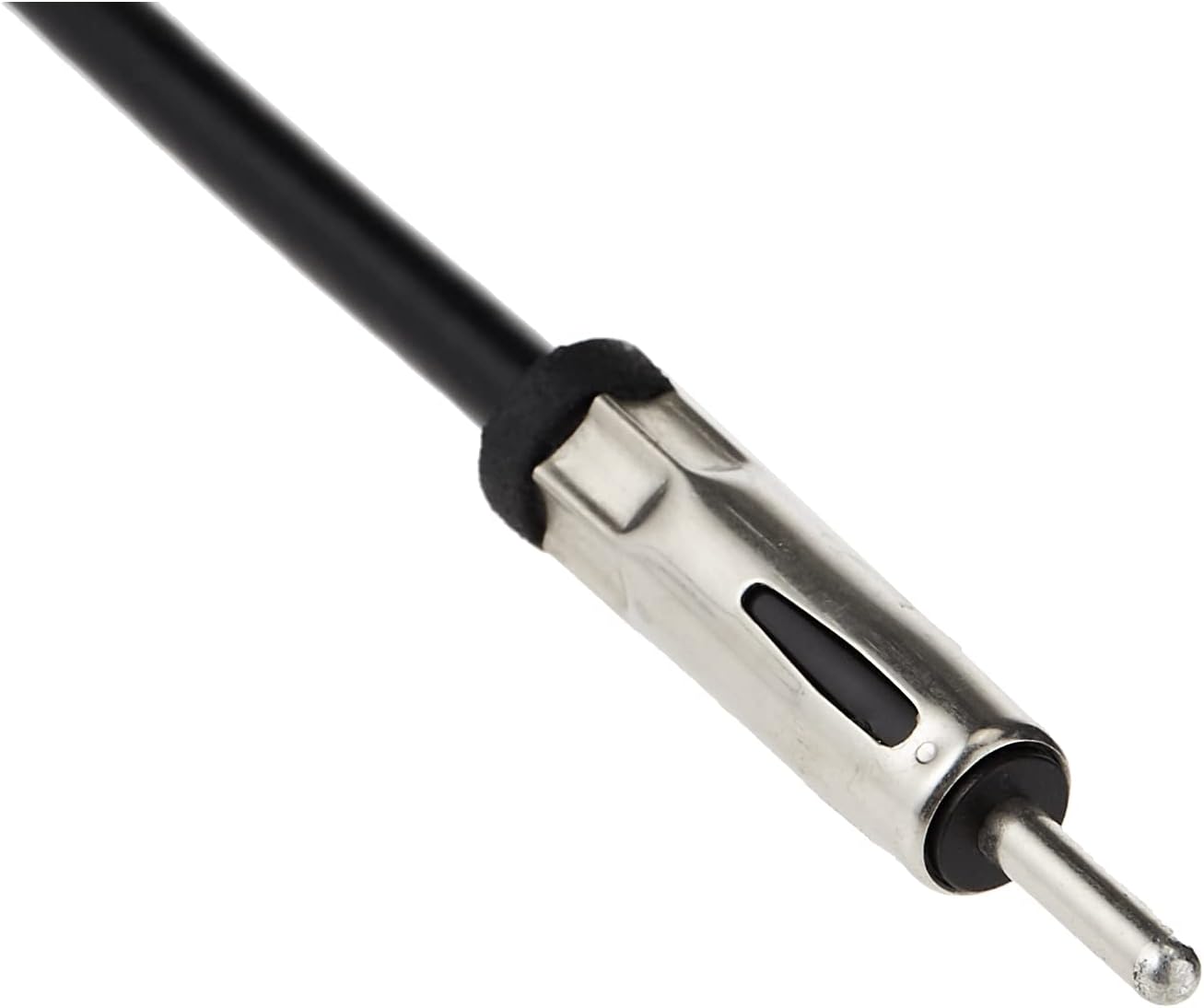 Jensen JAN139 6" Heavy-Duty Universal Top/Side-Mount Rubber Mast Antenna, Black