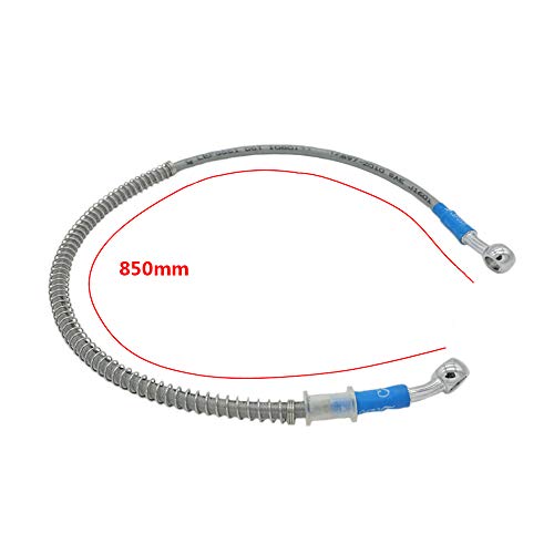 850mm 85cm LE LEFOSSI Universal Motorrad Bremsschlauch Geflochtener Hydraulikstahl Stärken Bremskupplungsöl Schlauchleitung Fahren für Pit Dirt Bike Enduro Motocross Street Bikes Sport Bikes