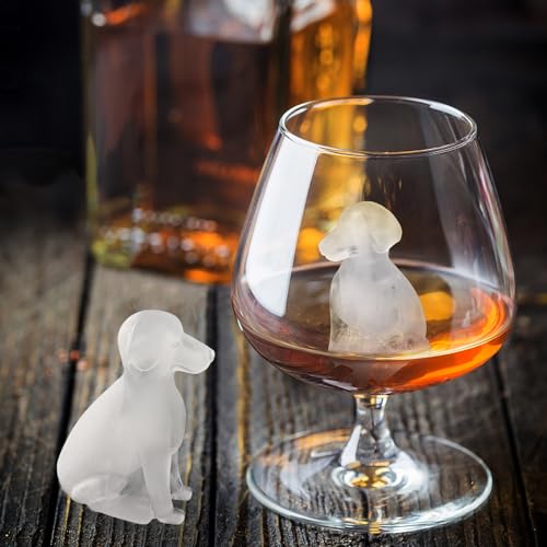 Molde de cubos de hielo en forma de perro labrador miniatura 5