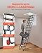 VEVOR Attic Ladder, 660LBS/299.4KG Capacity, Fits 9.5 to 10.2 ft Ceiling Height and 39.4 x 27.5 inch Opening Size, Alloy Steel Pull-Down Retractable Ceiling Stair with Pulling Rod for Attic Loft Roof