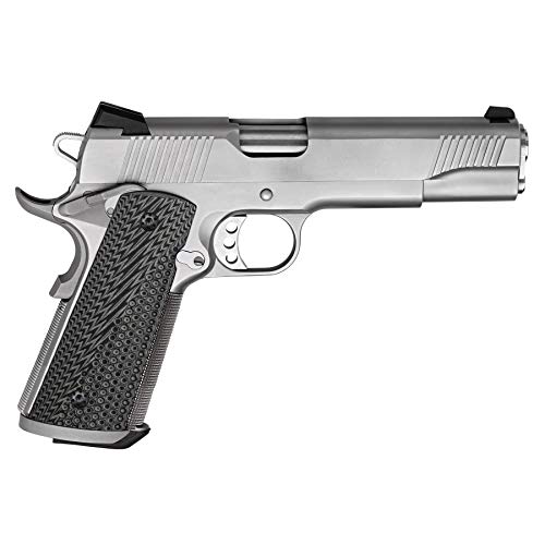 1911 Full Size G10 Grips, Magwell Cut, Ambi Safety Cut, Ops Texture, Cool Hand Brand, Grey/Black #TOP6