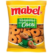 BRAZILIAN CORNER Coconut Cookies Mabel 1.32 Lb | Rosquinhas Sabor Coco Mabel 600g | Fresh & Crunchy Crisp Cookies with Yummy Coconut Flavor | Cookie Snacks for Kids and Adults, Coffee Time and More