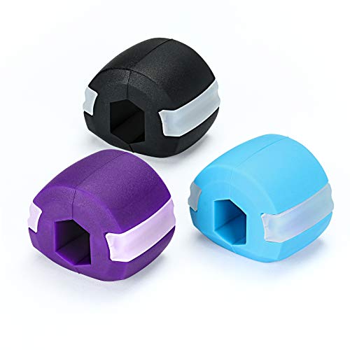 Jaw Exerciser- Jaw Exerciser for Men&Women to Slim and Define Jaw&Neck and Face Jaw Exercise Ball Make Face Lift Chin Slimming (Multi-colored)