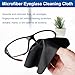DQbhzh 100PCS Glasses Cleaning Cloth, Glass Cleaning Cloth, Microfiber Cleaning Cloth for Glasses, Phone, Screens, Camera Lens and Other Delicate(5.7 * 6.8 in)