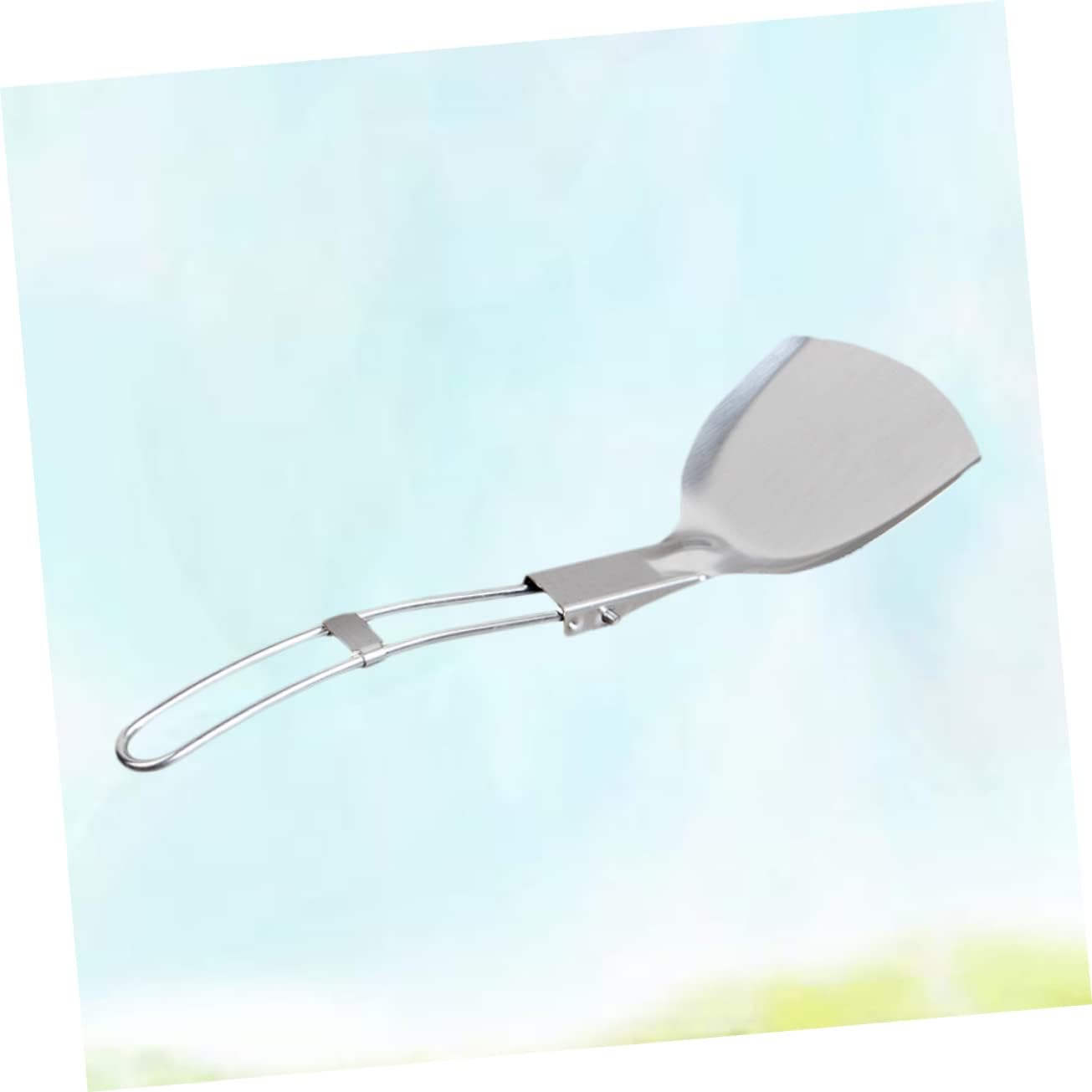 Camping Equipment Folding Bbq Spatula Cooking Tools Stainless Steel Shovel Kitchen Utensil