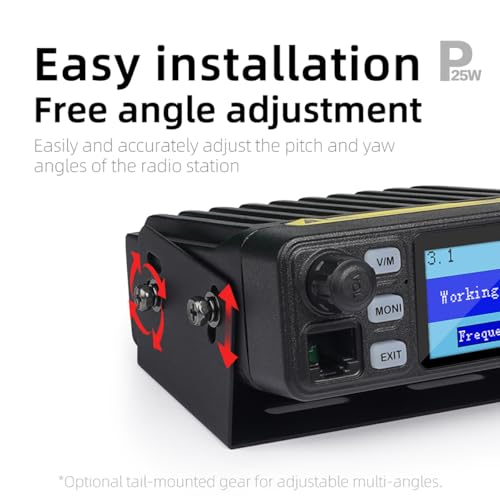 Image of KSUN Mobile Transceiver Radio for Vehicle Truck with Cigarette Lighter Plug Dual Band VHF /UHF Mini Car Radio Long Range CB Two Way Radio for Driver Off Road, UV5200D