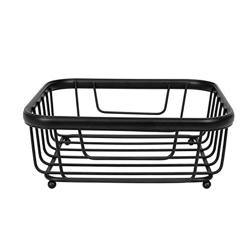 Spectrum Diversified Ashley Flat, Modern Dining Table Décor Horizontal Napkin Holder For Kitchen Tables & Countertops, Black #TOP3