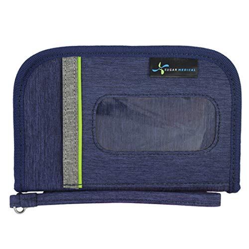 Sugar Medical - Deluxe Universal Diabetes Supply Bag - Secure Insulated Carrying Bag for Diabetic Essentials w/Test Strip Disposal Pocket and ID Window (Quest)