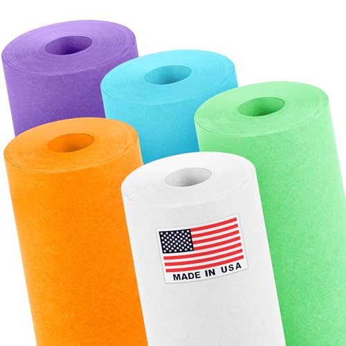 Papier kraft sirène bleu et lilas de 30m pour activités créatives