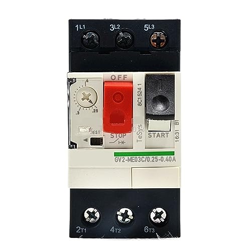 GV2-ME03C disyuntor de motor trifasico regulable guardamotor termomagnetico 0.4A 3P