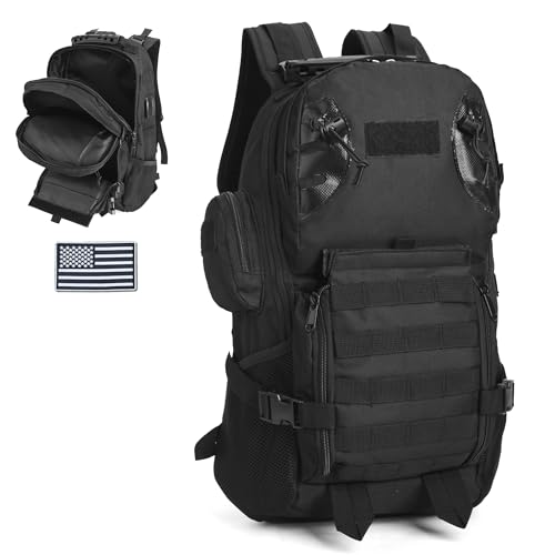 Image of gracedon Tactical Backpack for Men and Women Black4 | Outdoor Travel
