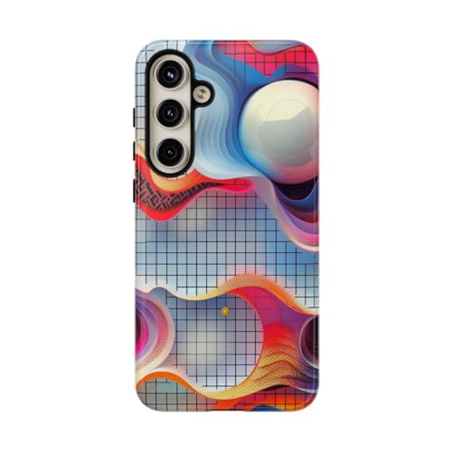 Coque Samsung Galaxy S24 Plus multicolore vagues fluides design