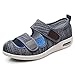 Produktbild AXDNH Diabetiker-Hausschuhe Für Damen, Extra Breite Orthopädische Schuhe Für Damen, Bequem, Atmungsaktiv, Geschwollene Füße, Wanderschuhe,Grau,38 EU