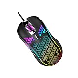 Souris de jeu filaire - convient pour ordinateur portable, ordinateur de bureau, très pratique et pratique, souris lumineuse colorée