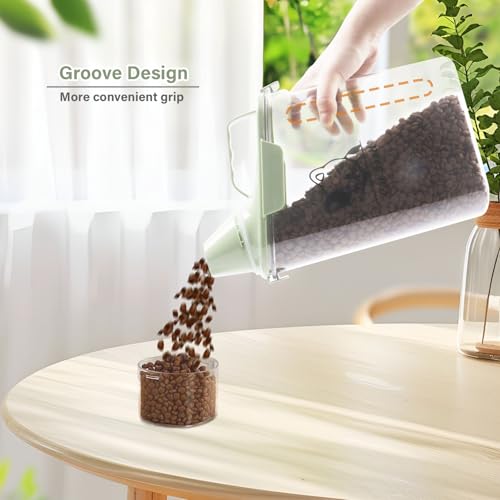 Boite Croquettes Chat Vert 2.8L avec Doseur et Large Ouverture Nourriture – vue 3