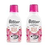 Buster Plughole Sanitiser Gel (Berry - Pack of 2 x 300ml) Fast-Acting Sink and Drain Cleaner for Bad Smells and Stains, Kills 99.9% Germs on Drains & Stainless Steel Sinks, Fresh Scent - Made in UK