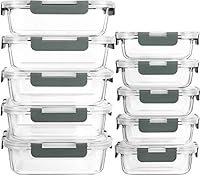 Set contenitori ermetici in vetro per meal prep