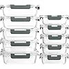 MCIRCO 20-Piece Glass Food Storage ...