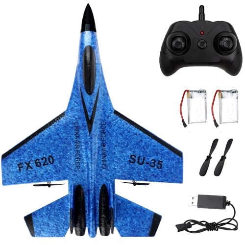 Hojalis Avión F-22 RC, Avión De Control Remoto, 2.4 GHz 3CH Avión Teledirigido, Avión RC, Fácil de Aprender, Avion Juguete para Niños y Principiantes con Sistema de Giroscopio