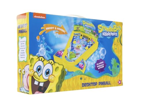 Spongebob Squarepants Desktop Pinball Machine - Fun Arcade Game for Kids & Adults Ages 6+, Compact Tabletop Toy by Well Played - Thumbnail 5