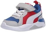 PUMA baby boys X-ray Slip on Sneaker, Puma Royal-high Rise-puma White-high Risk Red-puma Black, 12.5