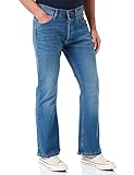 Lee Herren Jeans Jeanshose Denver Bootcut Stretch Denim Hose Baumwolle w30 - w44, Länge:36L, Farbe:Blue Used Fe (HDBZ), Weite:36W