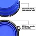 Faltbarer Hundenapf, Tragbarer Wassernapf mit Karabiner für Hunde, Katzen und Haustiere (S 350ml, Blau)