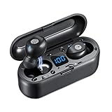 Bluetooth 5.0 Wireless Earbuds with Charging Case IPX7 Waterproof TWS Stereo Headphones in Ear Built in Mic Headset Premium Sound with Deep Bass for Sport,Auto Pairing,LED Digital Show,Total 135 Hours