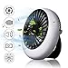 Produktbild NASUM USB Ventilator, mini Tischventilator 1200 mAh, leise Lüfter Handventilator, 3 Geschwindigkeiten aufladbarer Batterie, für Büro, Schule, Indoor und Outdoor - Schwarz