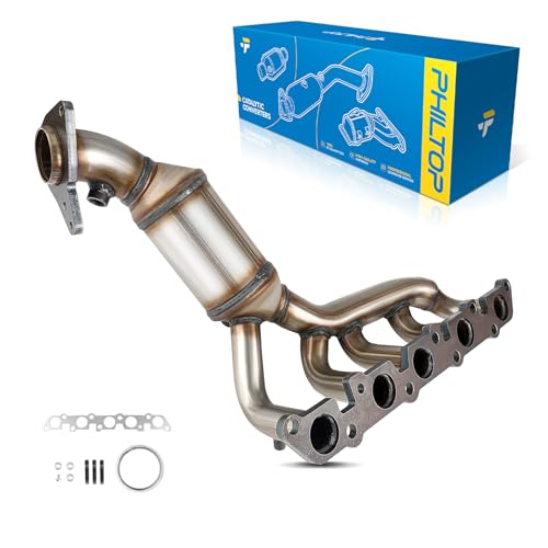PHILTOP Catalytic Converter Kit Compatible with Hummer, Chevrolet, GMC, Isuzu 2007-2012 Canyon/Colorado 3.7L, 2007-2008 H3/i-370 3.7L Replace# 16578, 641338, 50460 (EPA Compliant)