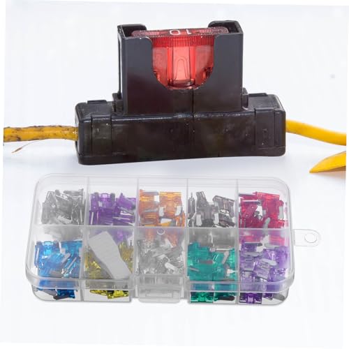 Kit de fusibles automotrices mini MAGICLULU, 120 piezas con estuche de almacenamiento, para RV, bote, camión y camper miniatura 4