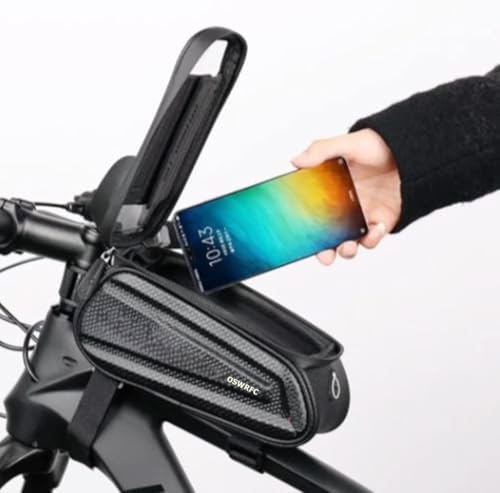 Case bolsa quadro bike Bicicleta Protetor De Celular Grande Emborrachado 7,2''