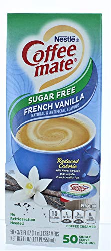 Coffee-mate SF French Vanilla Creamer.375oz, 50/Box