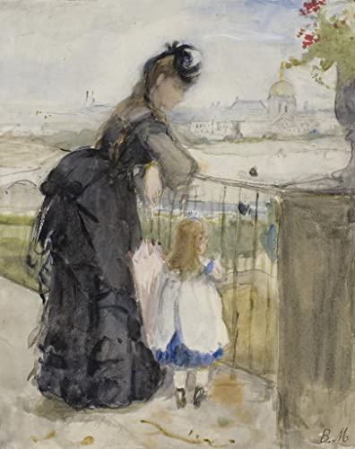 Peinture murale au balcon Morisot pour habiller un grand mur vide