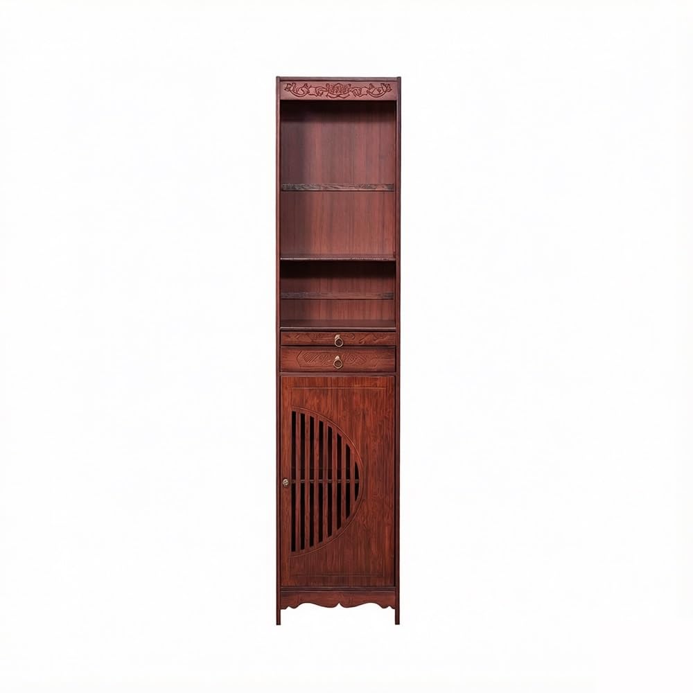 ZENY896V Mandir Altar Cabinet with Doors Solid Wood shrine altar