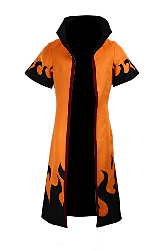 CHIUS Cosplay Costume Uzumaki Naruto Rokudaime 6th Hokage Cloak/Robe Ver 4