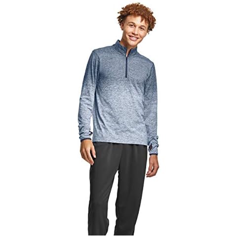 C9 Champion Men's Elevated Train 1/4 Zip Layer, Deep Navy Blue Heather, L Cover