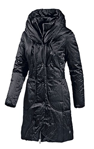 TOM TAILOR Damen Kapuzenmantel schwarz S