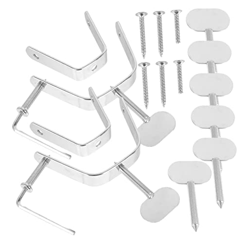 CIYODO 2sets Ham Holder Italian Ham Rack Accessories Professional Rack Hanging Steel Fixing for Hotel Kitchen Storage Organisation