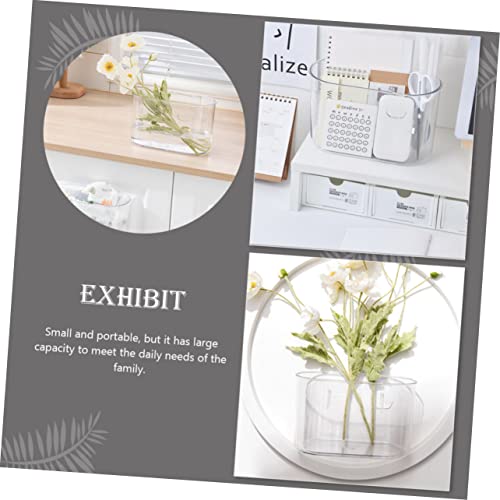 Caneca de basura pequeña rectangular para colgar en pared miniatura 6