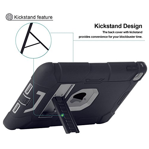 Bentoben - Cover per iPad Mini 4, 3 in 1, ibrido