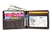 Big Skinny Men's Leather Bifold Slim Wallet, Holds Up to 25 Cards, Brown