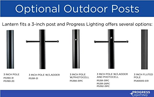 Progress Lighting Gunther - 1 Light Outdoor Post Lantern in Farmhouse Style-13.5 Inches Tall and 8 Inches Wide by Progress Lighting - Image 2
