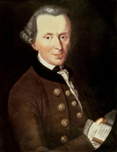 Portrait d'Emmanuel Kant impression sur toile 60x90cm pour salon