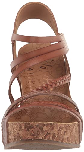 Blowfish Malibu Women's Heidi-B Wedge Sandal, Oak Dile/Dyecut, 8.5 #TOP1