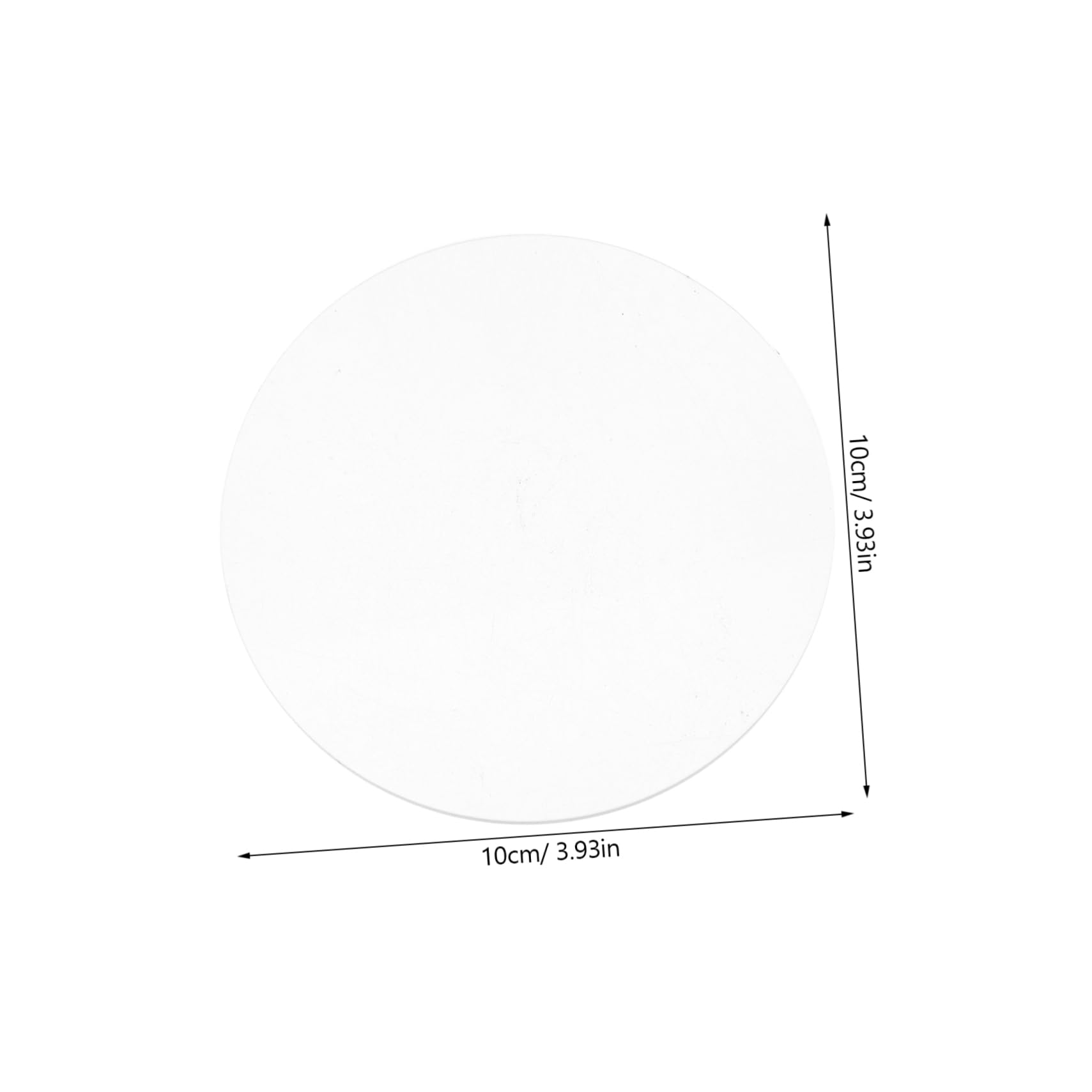 SEWACC 5pcs Round Acrylic Sheets Transparent for DIY Art Projects Craft Painting Circle Blanks