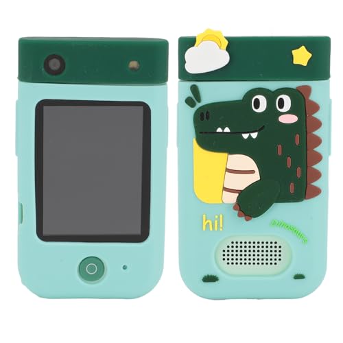 Fotocamera Digitale per Bambini Touchscreen IPS da 2.8 Pollici 48MP 1080P HD per con 10 Adesivi Cartoni Animati 9 Filtri Obiettivo Rotante a 180° Lettore